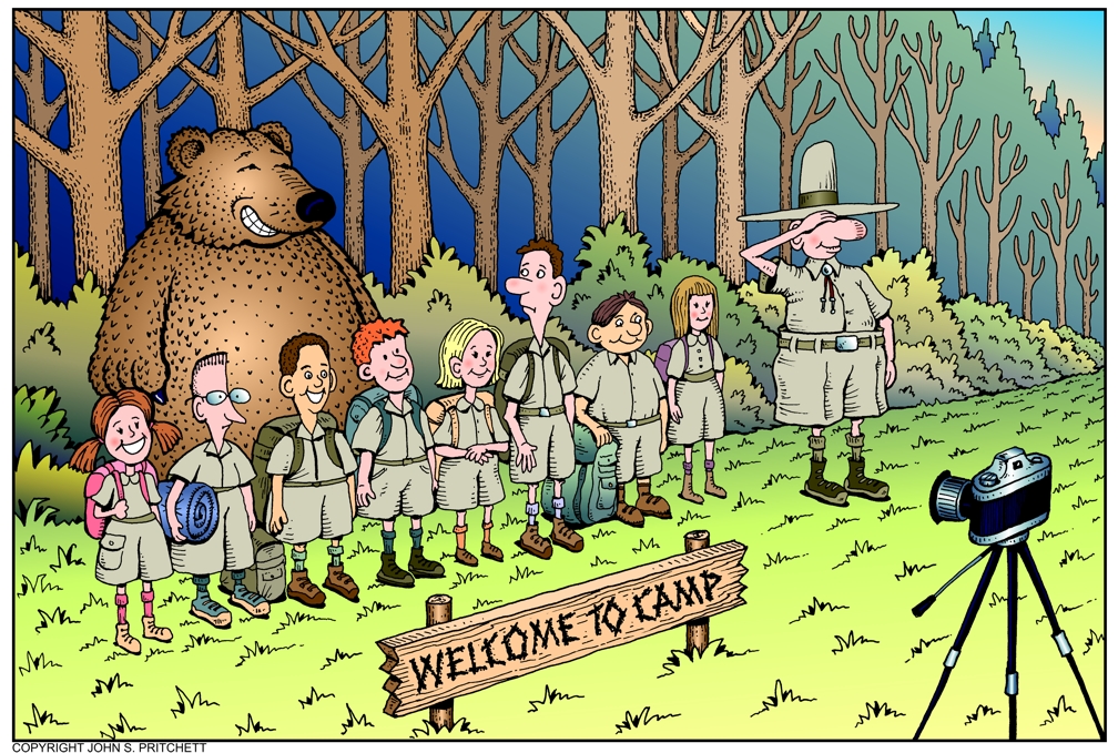 Summer Camp Cartoon Bear Cartoon Summer Camp Photo Kids At Camp