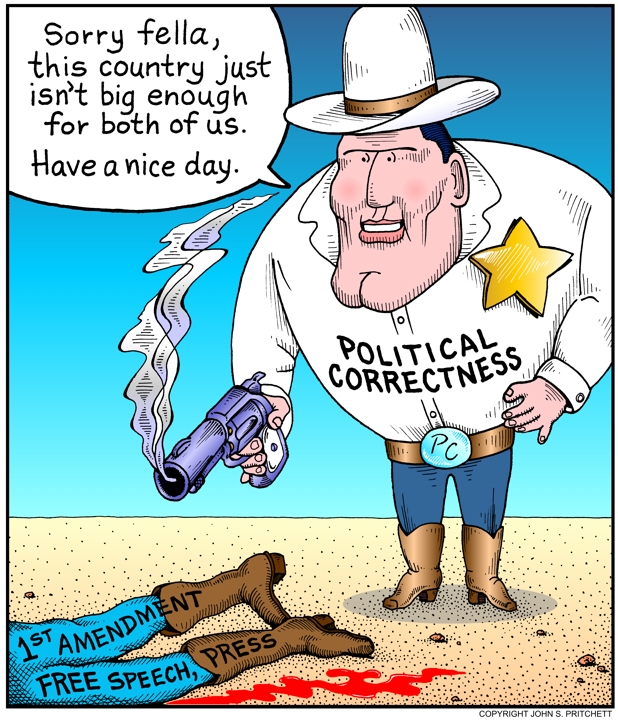 Image result for cartoons about political correctness